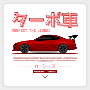 Red JDM S15 S Chassis Legend Sticker